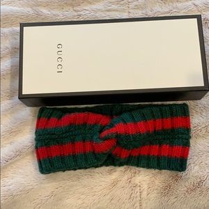 Gucci web wool headband